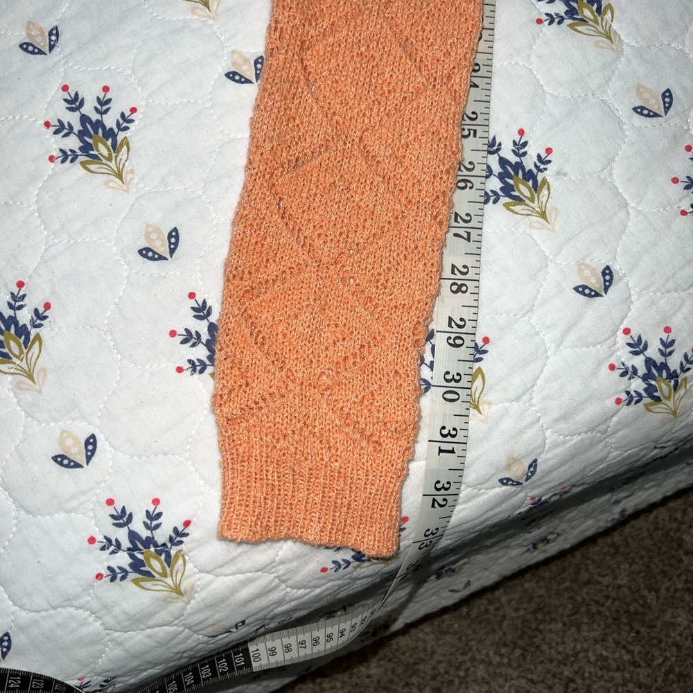 Peach Stacco lightweight longsleeved sweater size Medium - Picture 6 of 8